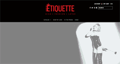 Desktop Screenshot of houseofetiquette.com