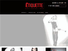 Tablet Screenshot of houseofetiquette.com